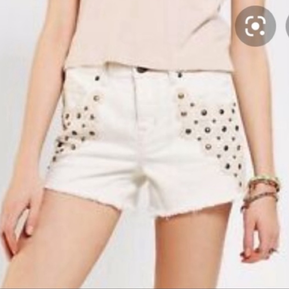 new! Urban Outfitters BDG | Embellished Vintage Fit Mid Rise ‘Freja’ Shorts